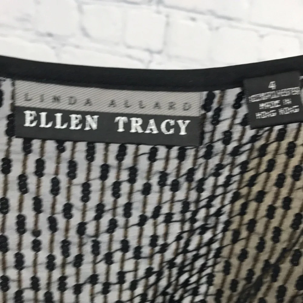 LINDA ALLARD ELLEN TRACEY Beaded Tank Top sz 4 - Picture 5 of 6